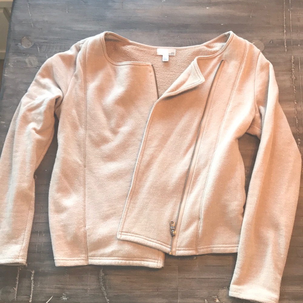 Side Zip Tan Jacket